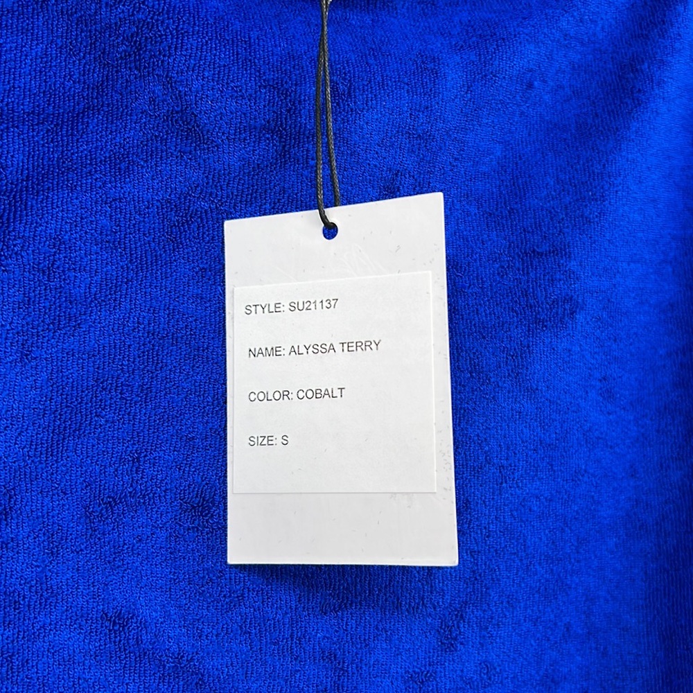 🆕Generation Love Alyssa Terry Sweatshirt Cobalt Blue - Picture 5 of 11